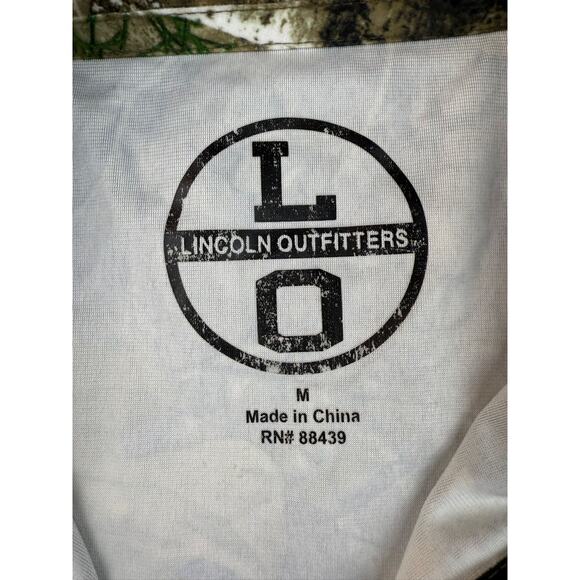 Lincoln Outfitters Men's Medium Real Rree Heavy Camouflage Hunting Quarter Zip - Picture 3 of 7